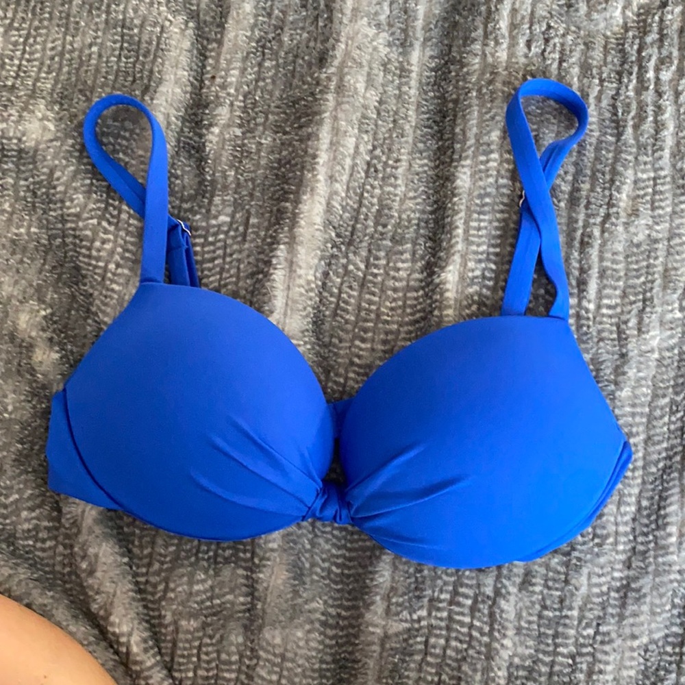 Blue xs calzedonia bathing suit top